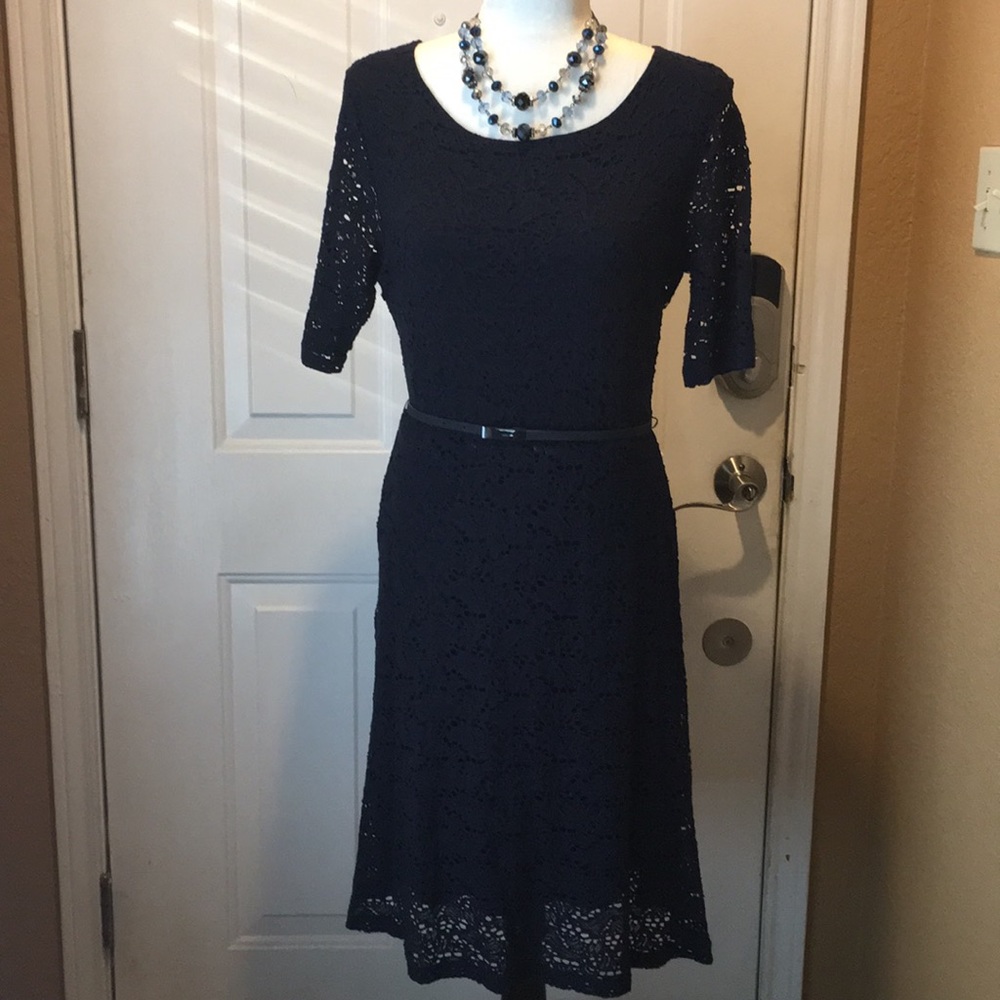 Alex Marie midi navy blue dress size small